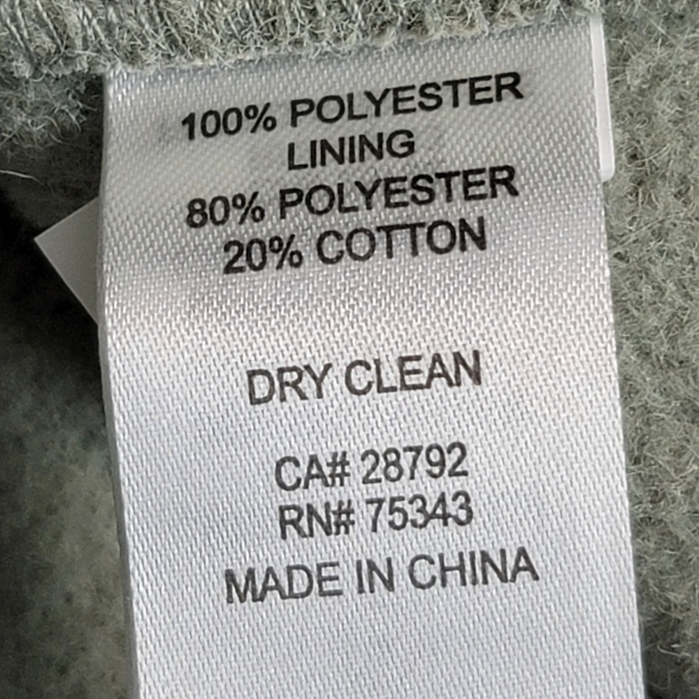 Antrophologie Fleece jacket size L Boxi Shacket sage green color - Picture 10 of 13